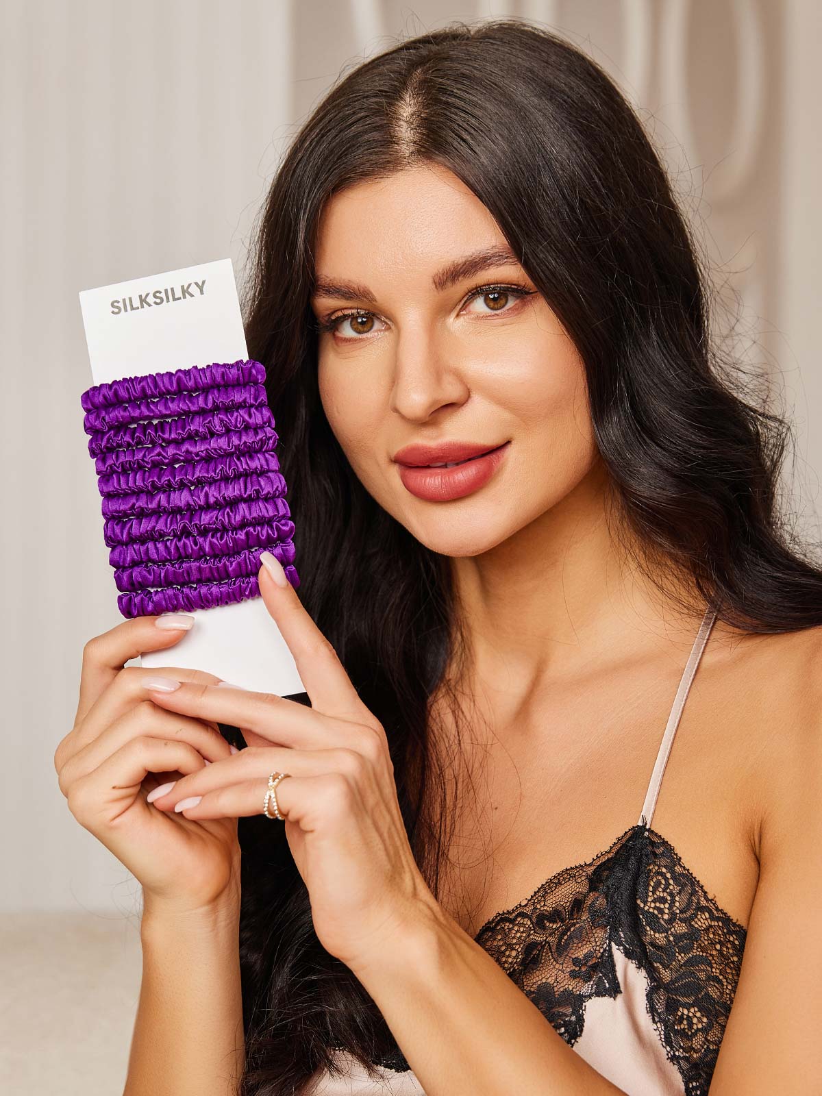 [Violette] SilkSilky-FR 19Momme Scrunchie 002