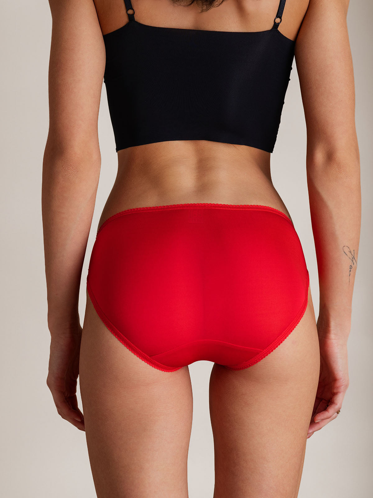 [Rouge] SilkSilky-FR Soie Tricotée Panty 004