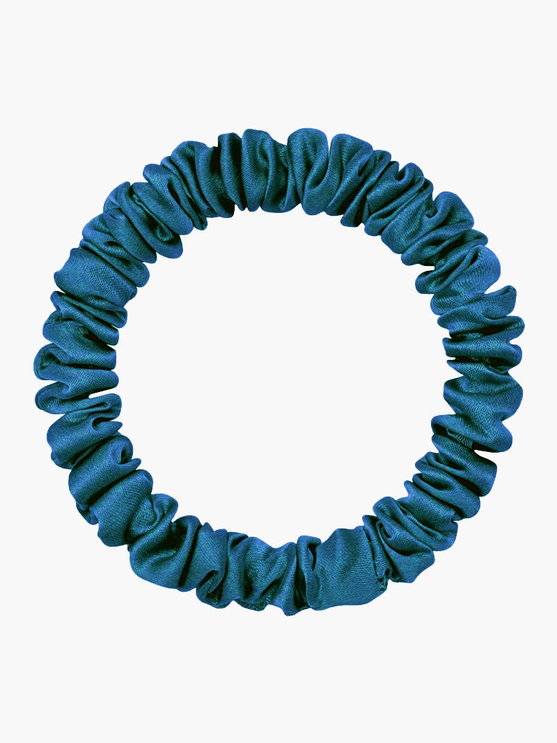 [Bleu Royal] SilkSilky-FR 19Momme Scrunchie 004