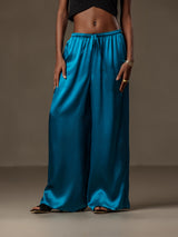 [Bleu Royal] SilkSilky-FR Femme Pantalons 001