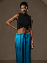 [Bleu Royal] SilkSilky-FR Femme Pantalons 003