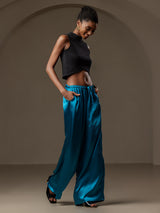 [Bleu Royal] SilkSilky-FR Femme Pantalons 006