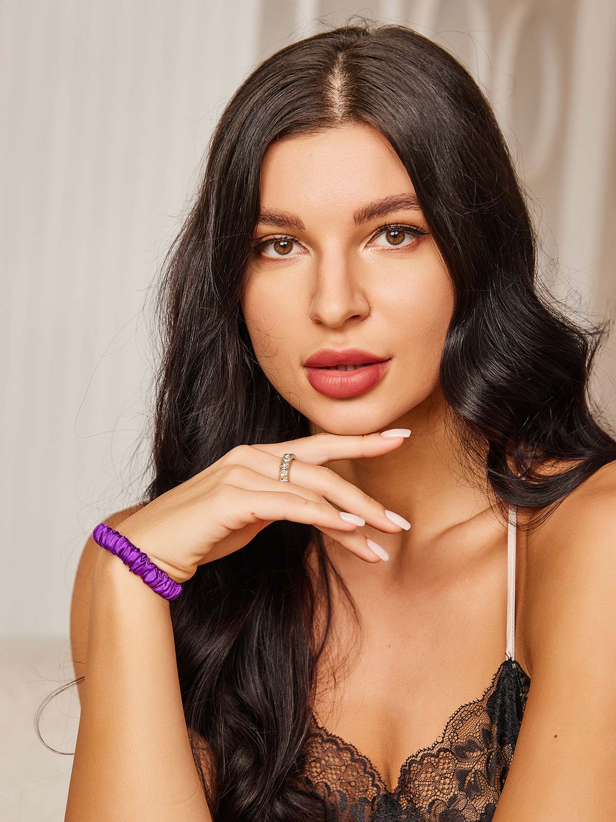 [Violette] SilkSilky-FR 19Momme Scrunchie 002