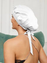 [Blanc] SilkSilky-FR Bonnets de Nuit 002