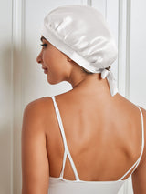 [Blanc] SilkSilky-FR Bonnets de Nuit 003