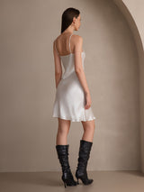 [Blanc] SilkSilky-FR Fines Brides Col V Robes 002