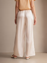 [Blanc] SilkSilky-FR Femme Pantalons 002