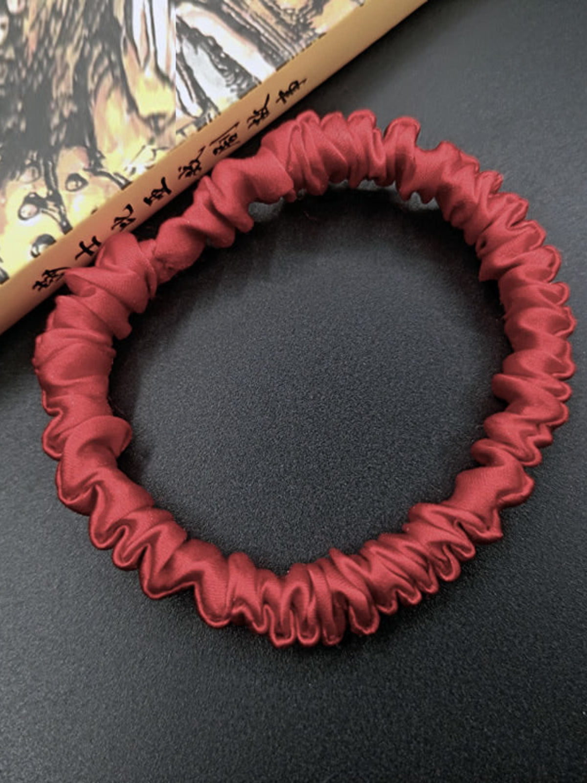 [Rouge Vineux] SilkSilky-FR 19Momme Scrunchie 004