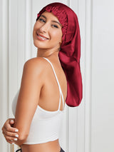 [Rouge Vineux] SilkSilky-FR Pure Soie Sleep Cap 004