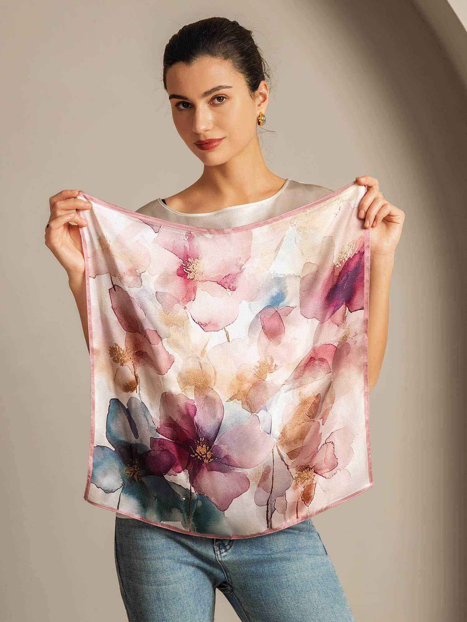 [P102] SilkSilky-FR Soie Scarf 006,