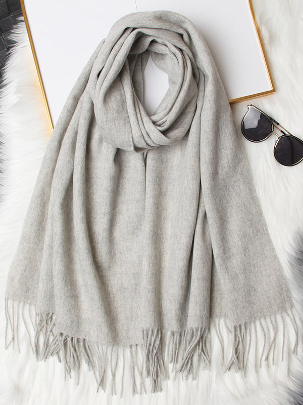 [Gris Clair] SilkSilky-FR Laine Scarf 005