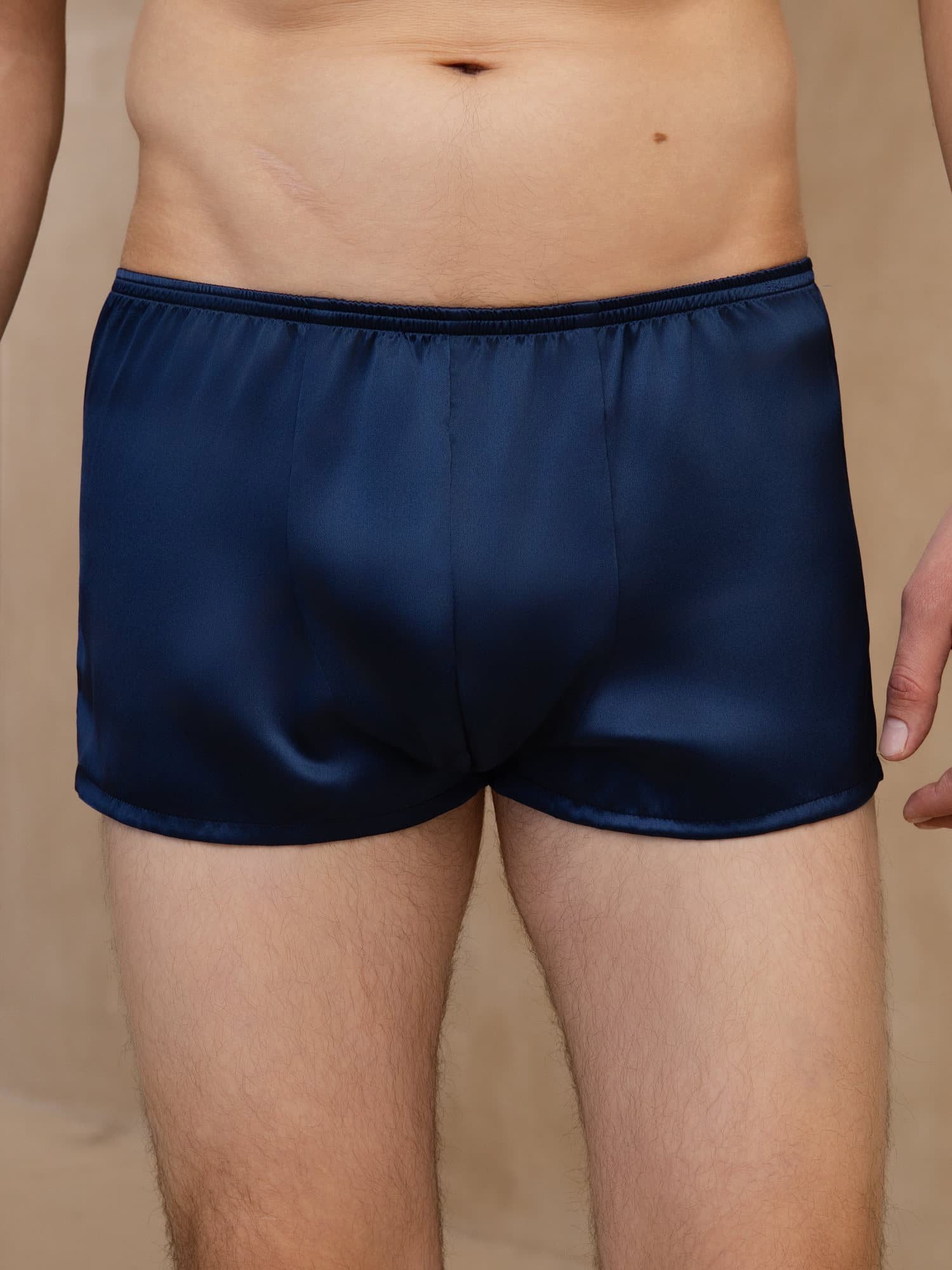 [Bleu Foncé] SilkSilky-FR Mens Underwear 001