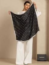 [Noir] SilkSilky-FR Scarf 004