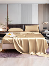 [Beige] SilkSilky-FR 22Momme Pure Soie Bedding Set 005,
