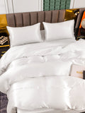 SilkSilky FR 25Momme Pure Soie Bedding Set Blanc 005