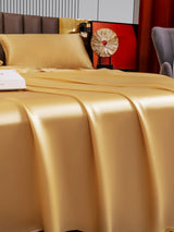 [Champagne] SilkSilky-FR 22Momme Parure de Lit Soie 003