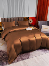 [Café] SilkSilky-FR 22Momme Pure Soie Bedding Set 003,
