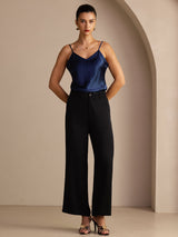 [Noir] SilkSilky-FR Womens Pants 006