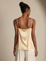 [Champagne] SilkSilky-FR Spaghetti Strap Top À Fines Brides 002