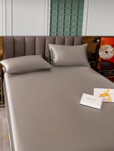 [Gris] SilkSilky-FR 25Momme Parure de Lit Soie 005