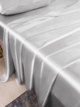 [Argent] SilkSilky-FR 22Momme Pure Soie Bedding Set 003,