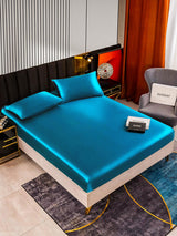 [Bleu Royal] SilkSilky-FR 22Momme Pure Soie Bedding Set 002,