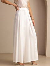 [Blanc] SilkSilky-FR Femme Pantalons 003