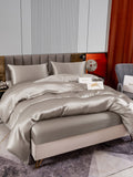 SilkSilky FR 22Momme Pure Soie Bedding Set Gris 004