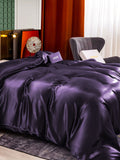 SilkSilky-FR 25Momme Pure Soie Duvet Cover VioletFoncé 004