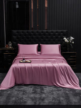 [Mauve Pâle] SilkSilky-FR 25Momme Parure de Lit Soie 001