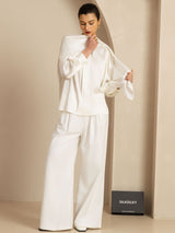 [Blanc] SilkSilky-FR Écharpes 005