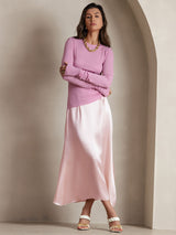 [Rose] SilkSilky-FR 19Momme Jupes 001