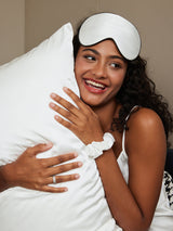 [Blanc] SilkSilky-FR 19Momme Pure Soie Pillowcase Set 001