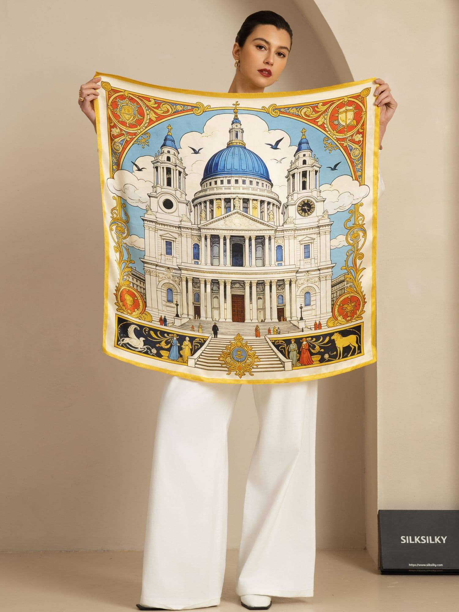 [P107] SilkSilky-FR Soie Scarf 002