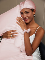 [Mauve Pâle] SilkSilky-FR 19Momme Pure Soie Pillowcase Set 001