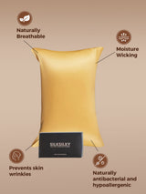 [Champagne] SilkSilky-FR 22Momme Pure Soie Pillowcase 002