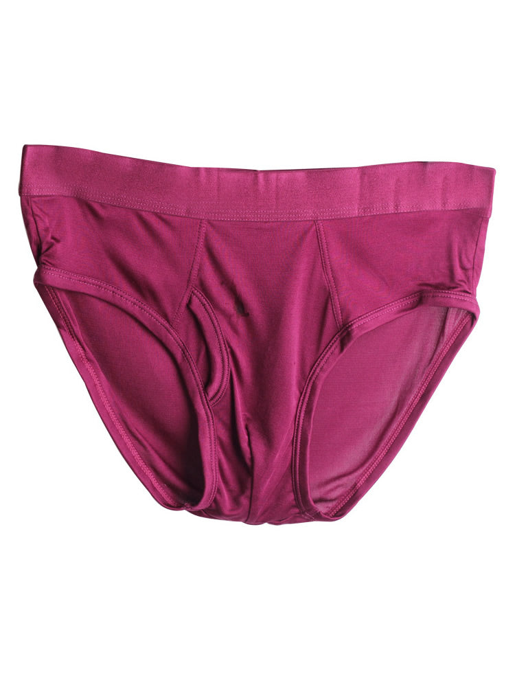 SilkSilky FR Soie Tricotée Mens Underwear RougeFoncé 005