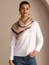 [Carré Beige] SilkSilky-FR Scarf 002