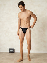 [Noir] SilkSilky-FR Homme Sous-vêtements 004