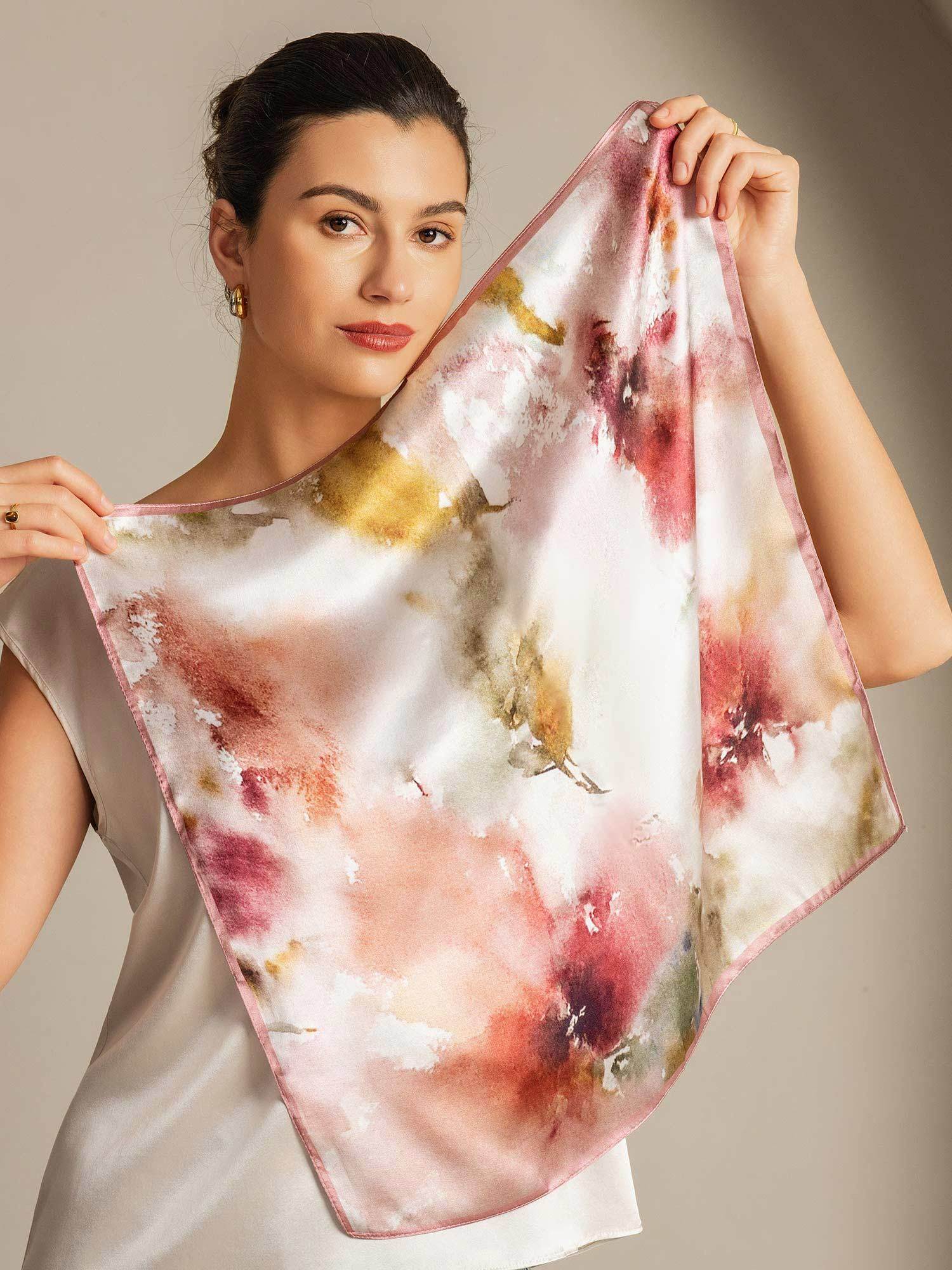 [P101] SilkSilky-FR Soie Scarf 003,