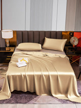 [Beige] SilkSilky-FR 22Momme Parure de Lit Soie 001