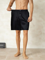[Noir] SilkSilky-FR Mens Sleep Bottoms 005