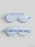 SilkSilky FR 19Momme Pure Soie Eye Mask BleuClair 005