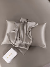 [Gris] SilkSilky-FR 22Momme Pure Soie Pillowcase 003