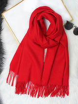 [Rouge] SilkSilky-FR Laine Écharpes 004