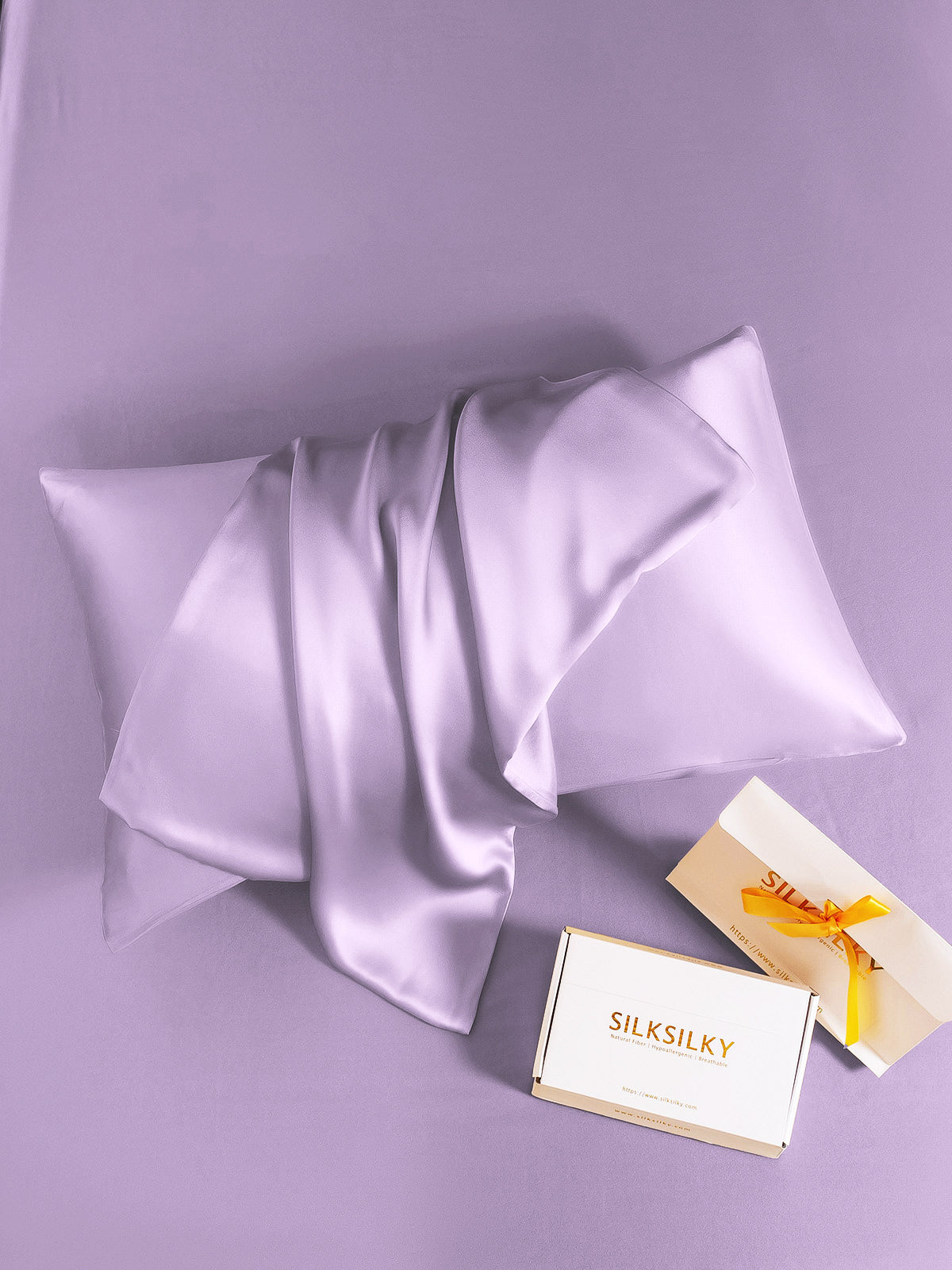 [Lavande] SilkSilky-FR 19Momme Pure Soie Pillowcase 005