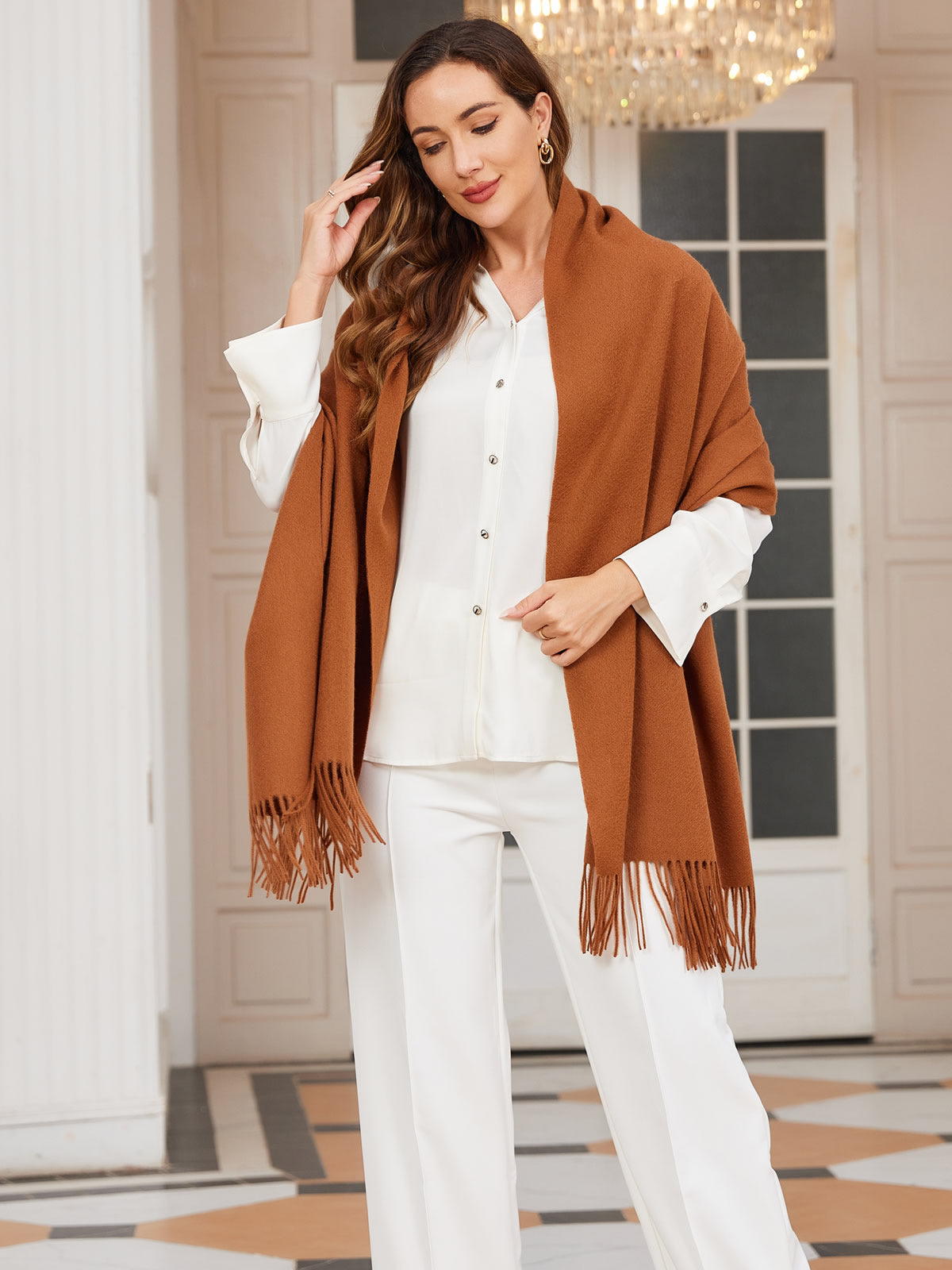[Brun] SilkSilky-FR Laine Scarf 002