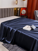[Bleu Foncé] SilkSilky-FR 19Momme Draps 004