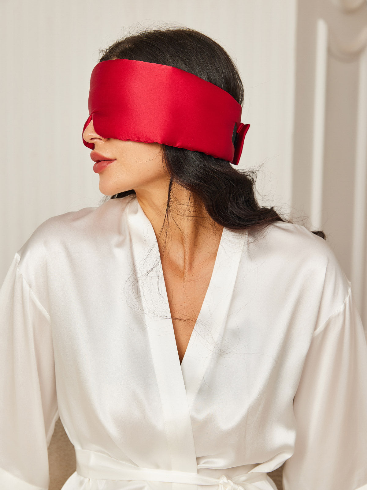 [Rouge Vineux] SilkSilky-FR 19Momme Pure Soie Eye Mask 003