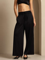 [Noir] SilkSilky-FR 19Momme Womens Pants 003